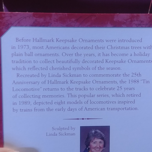 1998 Hallmark Tin Locomotive Anniversary Edition - Picture 5 of 5